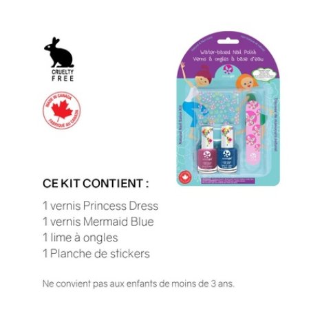 SUNCOAT Little Mermaid Children Nail Polish Kit 1 EA