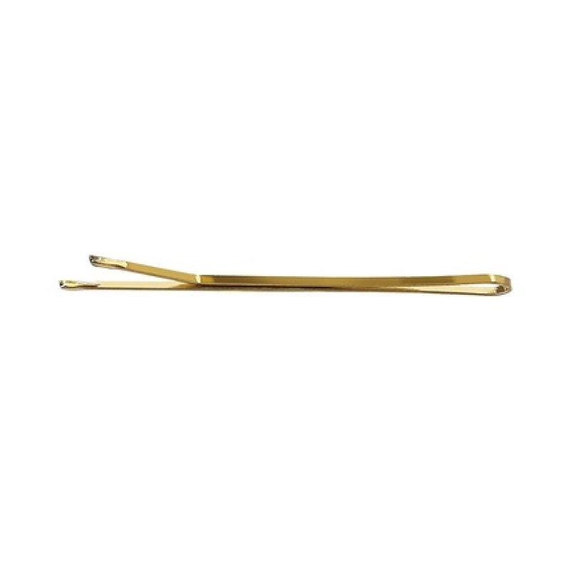 T4B LUSSONI 250 Hair Grips Hairpins Smooth Hair Clips 6cm Golden - Pack of 250