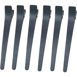 Eurostil Compartment Clips Compartment Clip Clips Pack Of 6 Black Plastic