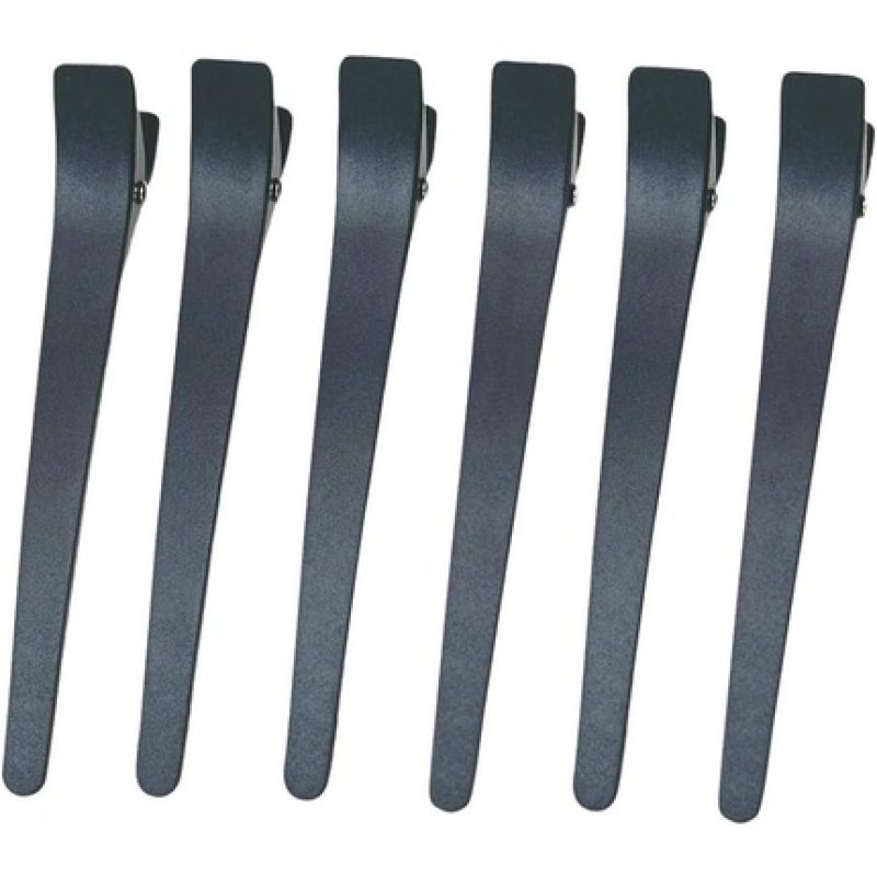 Eurostil Compartment Clips Compartment Clip Clips Pack Of 6 Black Plastic