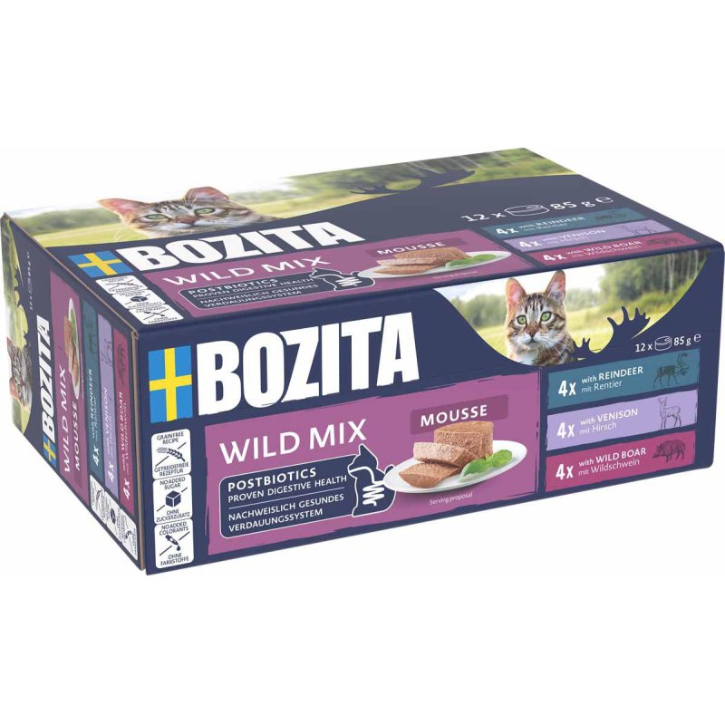 Bozita - Mousse Mixed Wild -12 x 85gr