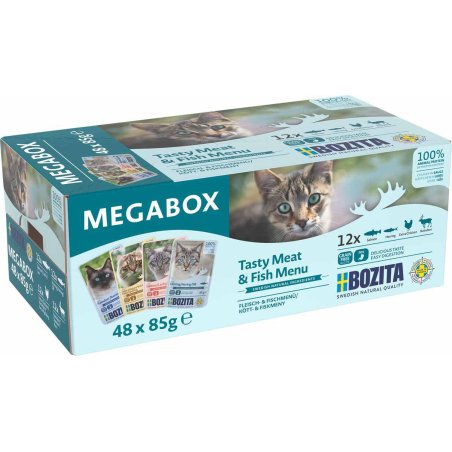 Bozita - Feline Pouch CIS Megabox - 48x85G