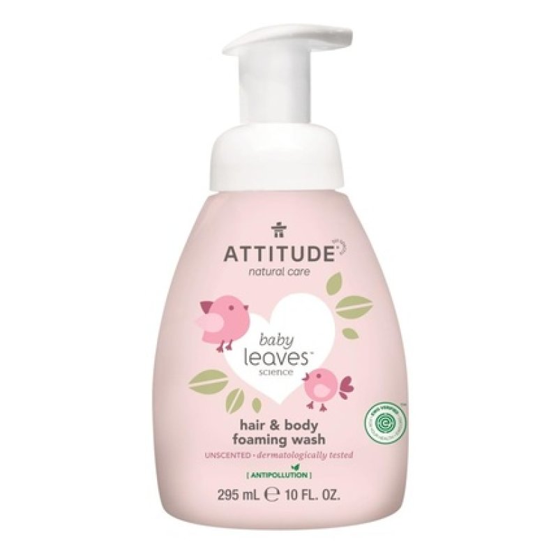 Attitude Baby Shampoo and Gel Eco 2 in 1 Fragrance-Free 295ml