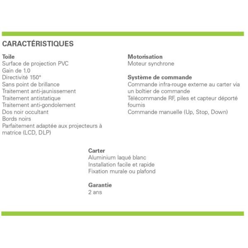 Ecrans Motorisé - INSMOT200V3