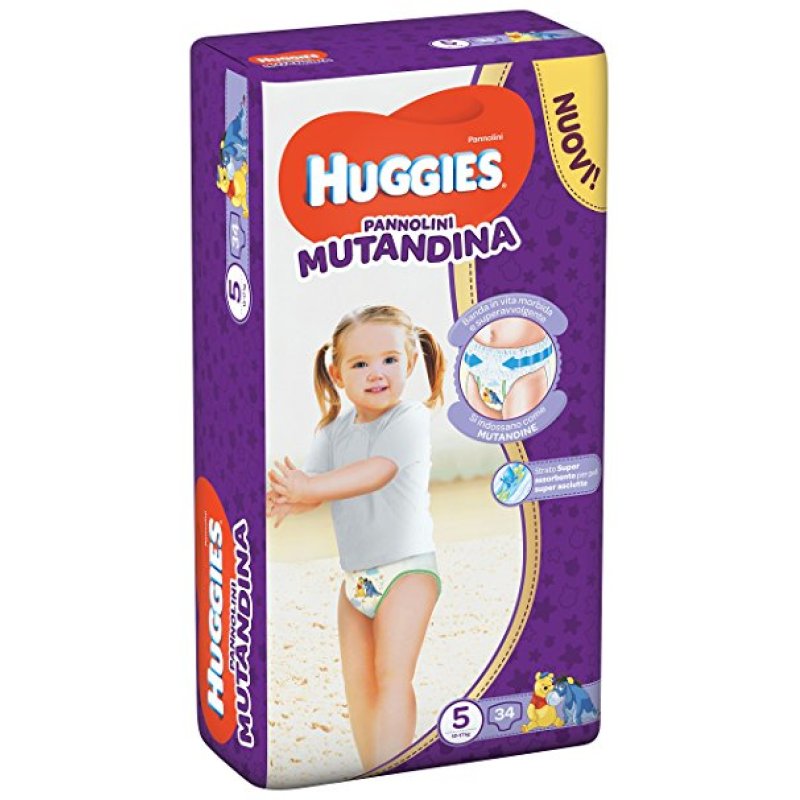 Huggies Pannolini Mutandina – Child/Girl Diaper, Disposable Diaper, 12 Kg, 17