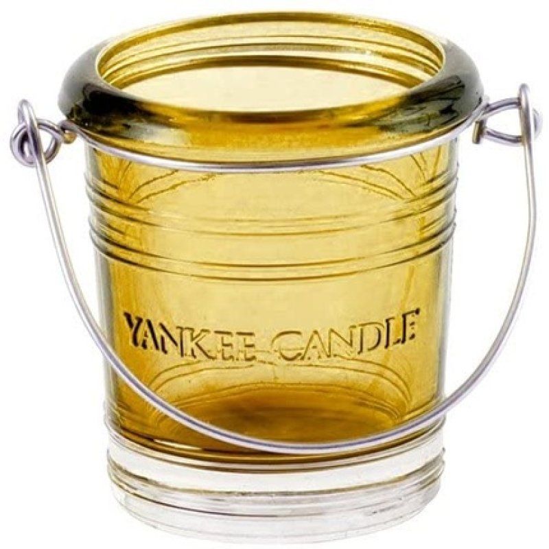 Yankee Candle Glass Bucket Votive Holder Yellow, 5.8 X 0.4 X 4.5 Cm