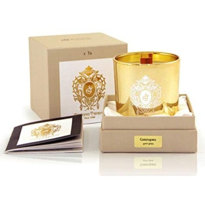 Tiziana Terenzi Cassiopea Scented Candle In Gold Glass 170 G Unisex
