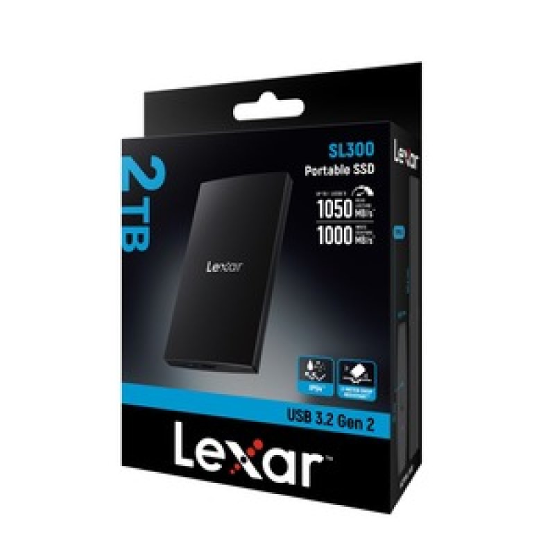 Disque SSD externe Lexar SL300 - 2To (Noir)