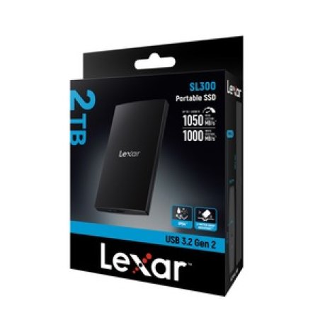 Disque SSD externe Lexar SL300 - 2To (Noir)