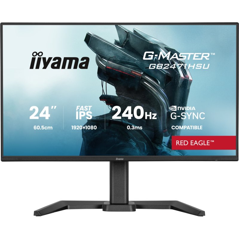 iiyama Join the pro squad with the 24" G-Master Red Eagle, built for pure speed with a 240Hz refresh rate