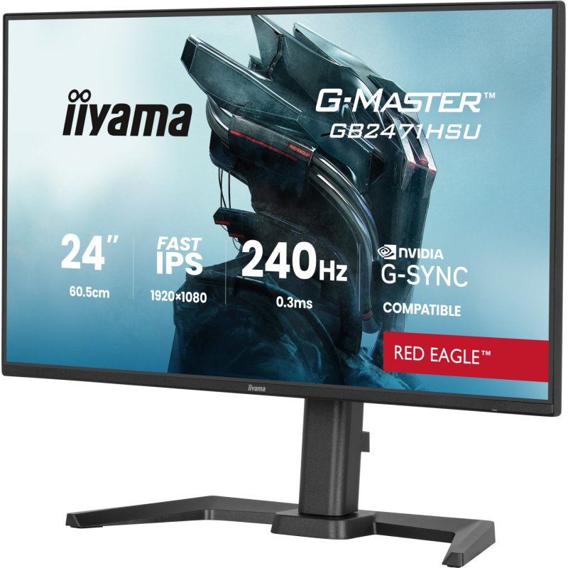 iiyama Join the pro squad with the 24" G-Master Red Eagle, built for pure speed with a 240Hz refresh rate