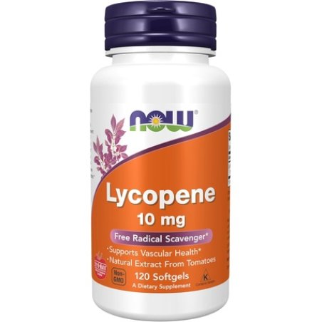 Now Supplements Lycopene 10mg with Natural Extract from Tomatoes