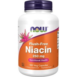 Now Foods Niacin Flush Free 250mg 180 Capsules