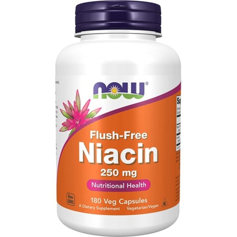 Now Foods Niacin Flush Free 250mg 180 Capsules