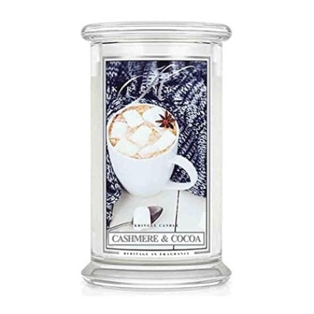 Kringle Candle Cashmere & Cocoa Scented Jar Candle Large 2-Wick Candle