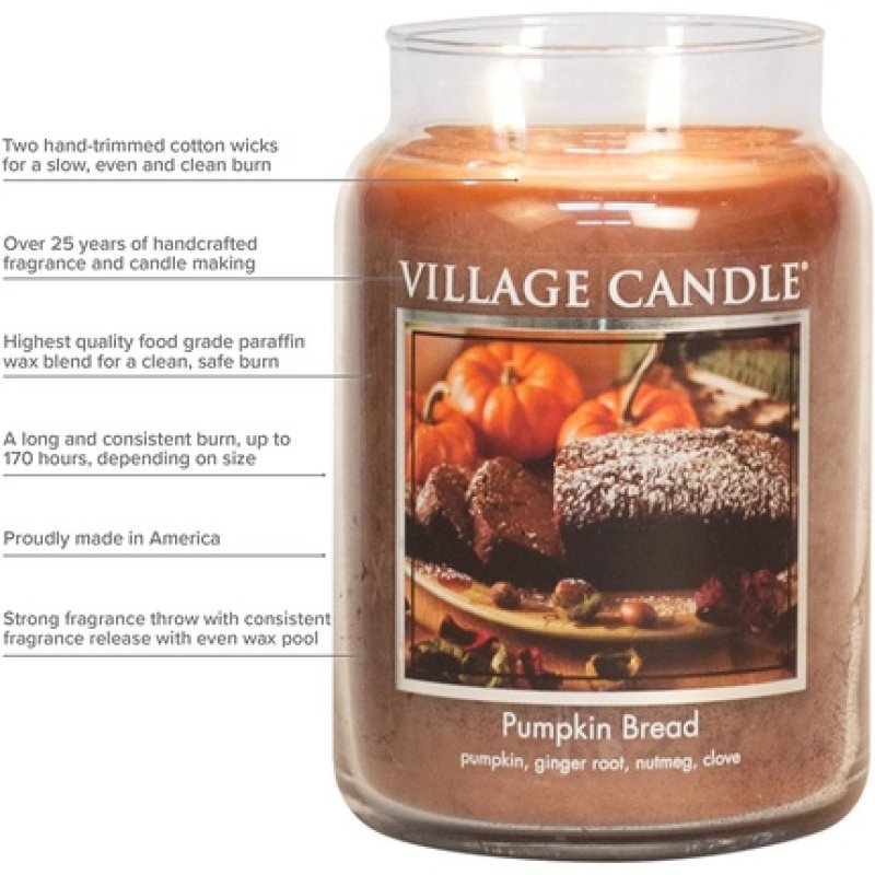 Village Candle Rain Scented Candle In Jar, 454 G, Blue, 10.3 X 10.1 Cm 10.3 X 10.1