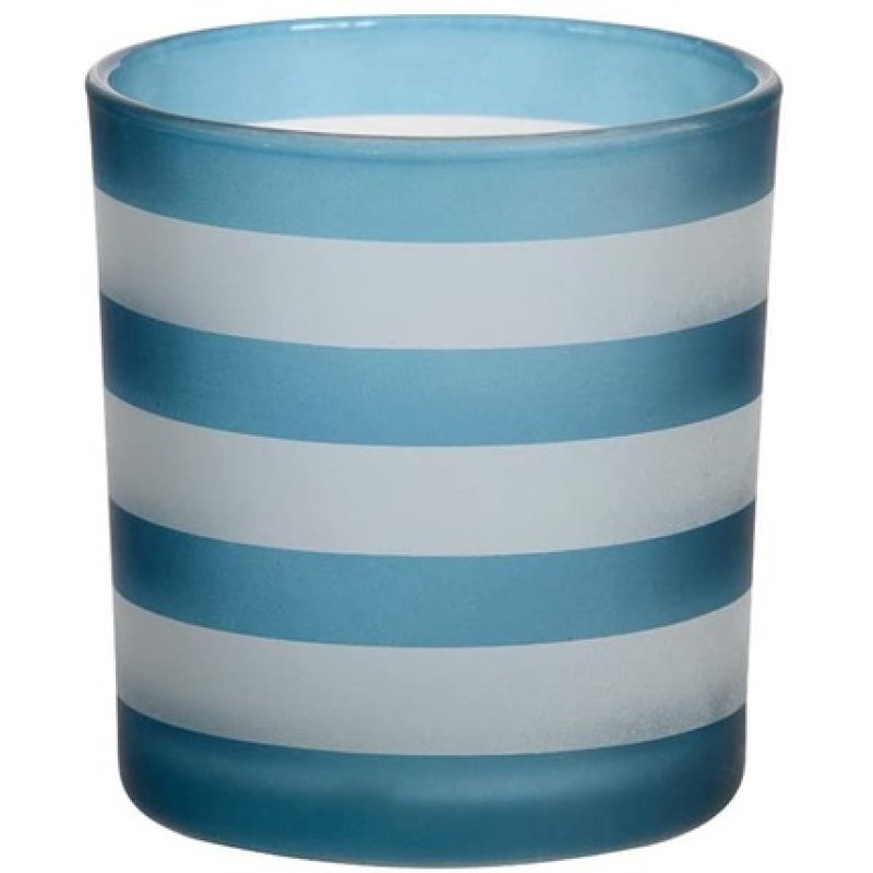 Yankee Candle Yank6 Coastal Living Tealight Holder, Glass, Blue, 7 X 7 X 7.5 Cm 7