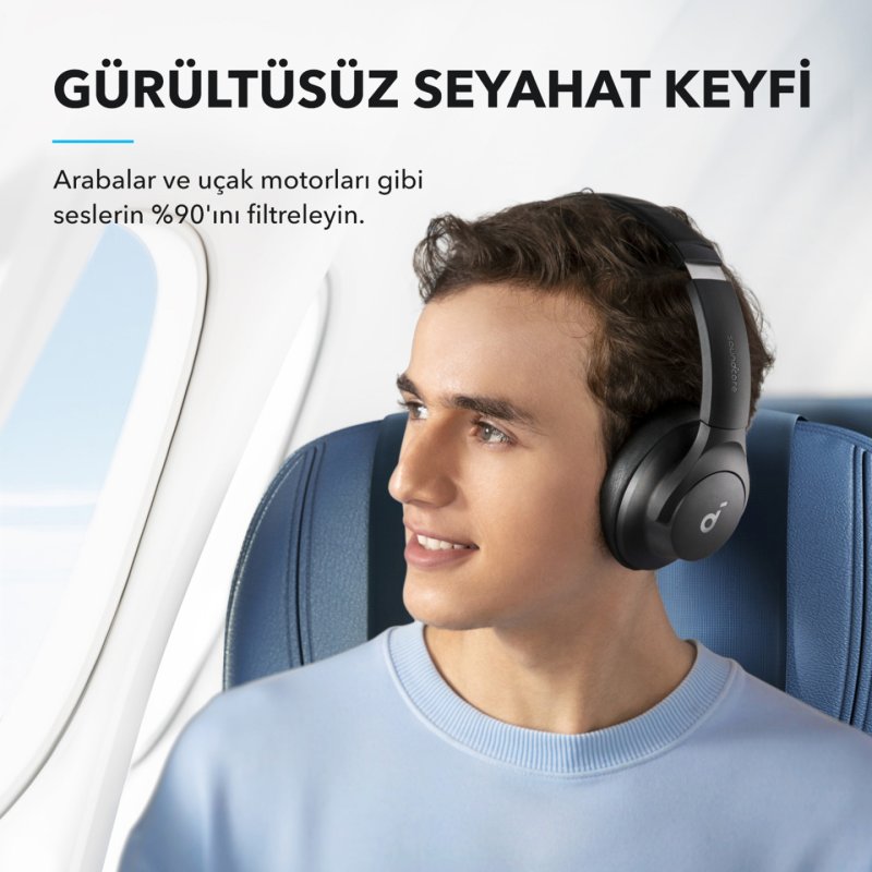 Soundcore Q20i Beyaz Casque Avec fil Arceau Appels/Musique USB Type-C Bluetooth Blanc