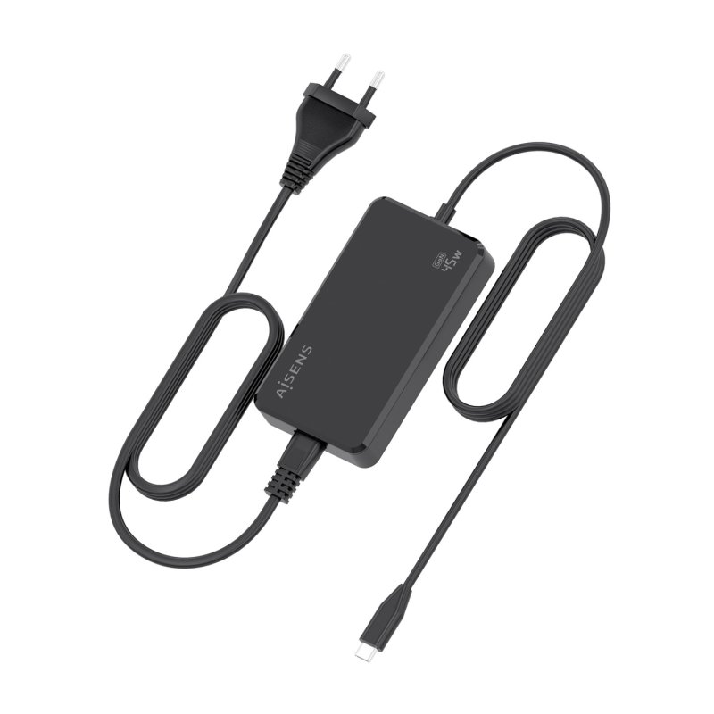 AISENS ASCH-1PD45D067-BK power adapter/inverter Indoor 45 W Black