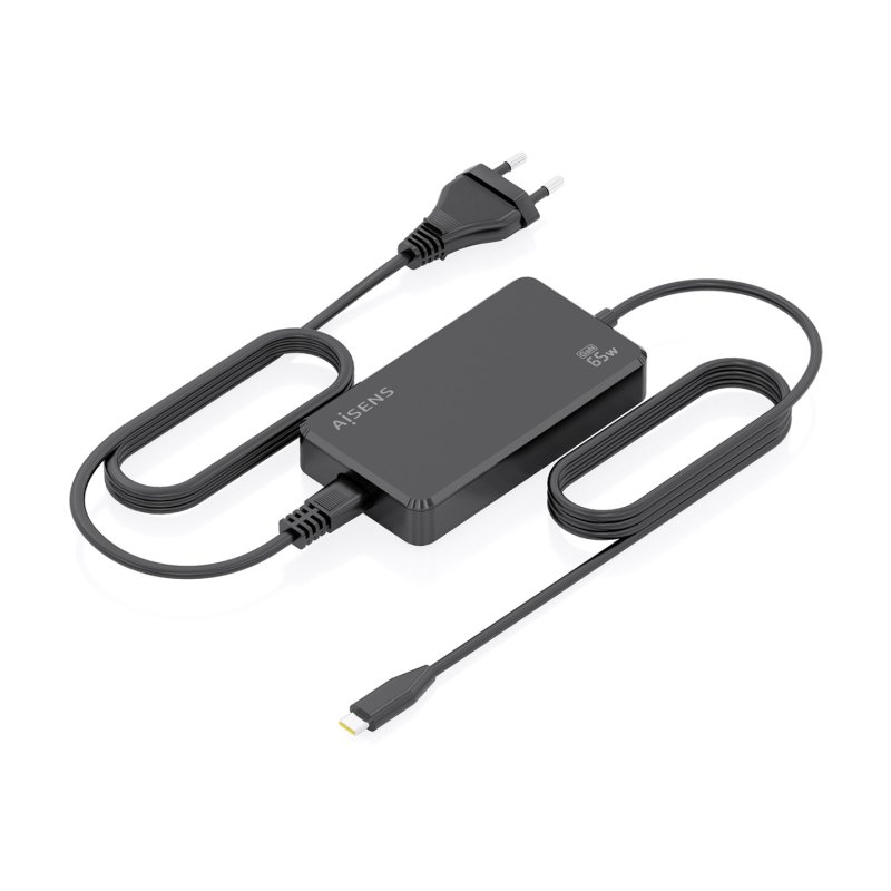 CARGADOR AISENS SOBREMESA GAN 65W PD3.0 1XUSB-C 1.8M NEGRO