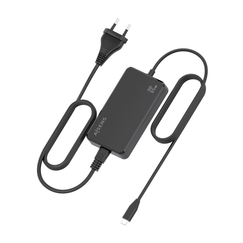 AISENS ASCH-1PD65D068-BK adaptateur de puissance & onduleur Intérieure 65 W Noir