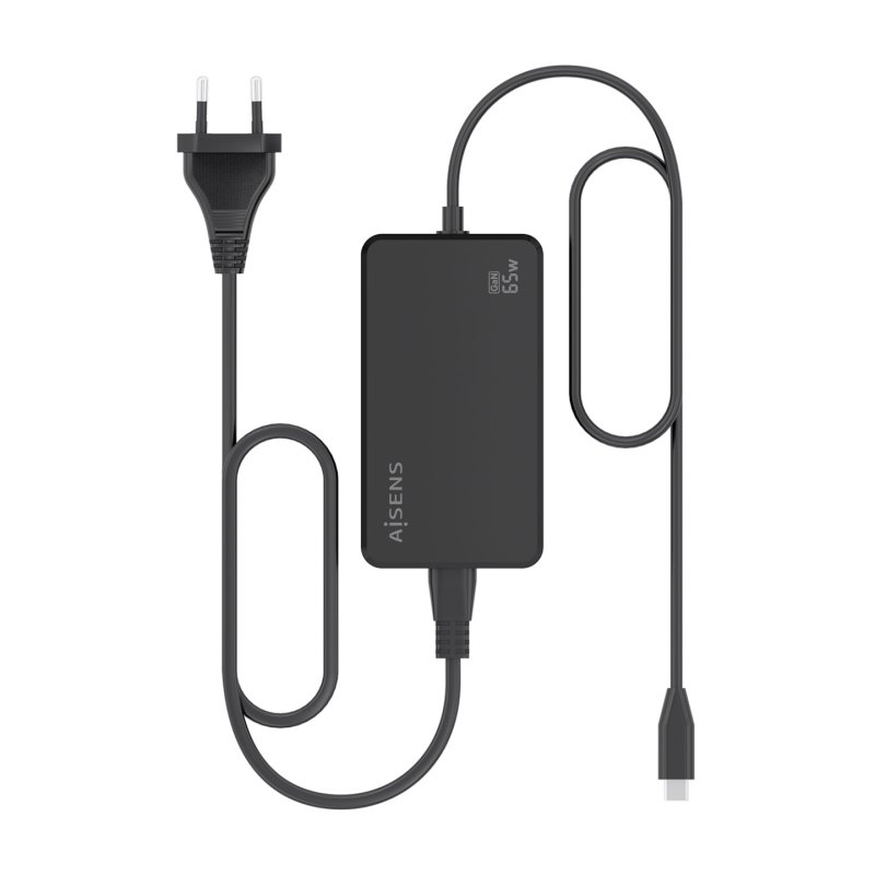 AISENS ASCH-1PD65D068-BK adaptateur de puissance & onduleur Intérieure 65 W Noir