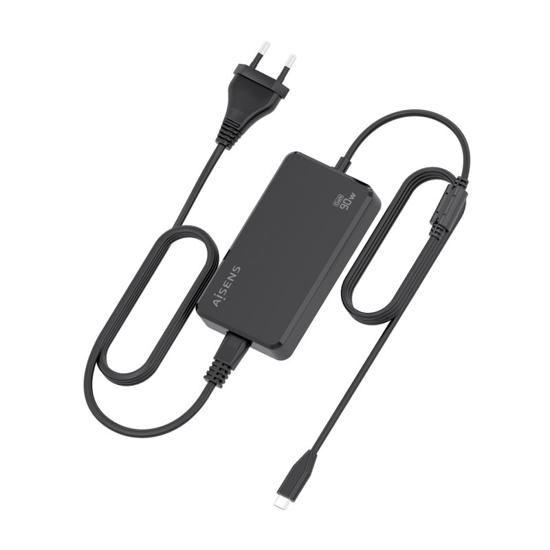 AISENS ASCH-1PD90D069-BK adaptateur de puissance & onduleur Intérieure 90 W Noir