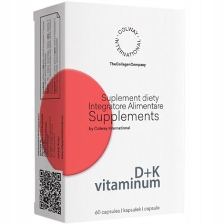 Colway International Vitamin D3 K2 Food Supplement 60 Capsules