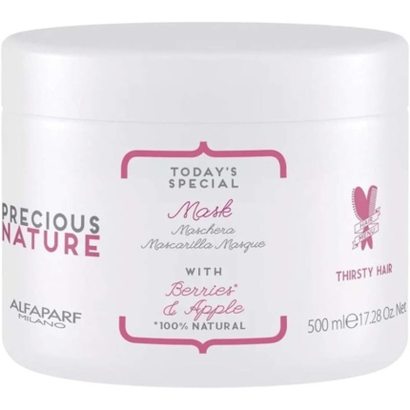 Alfaparf Milano Precious Nature Thirsty Hair Mask 500ml Berries and Apple