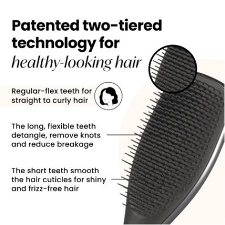 Tangle Teezer Chrome Ultimate Detangler Brush for Wet & Dry Hair