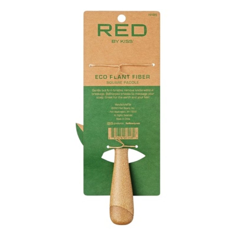 Red By Kiss Eco-Friendly Hairbrush with Ball-Tipped Bristles for All Hair Types