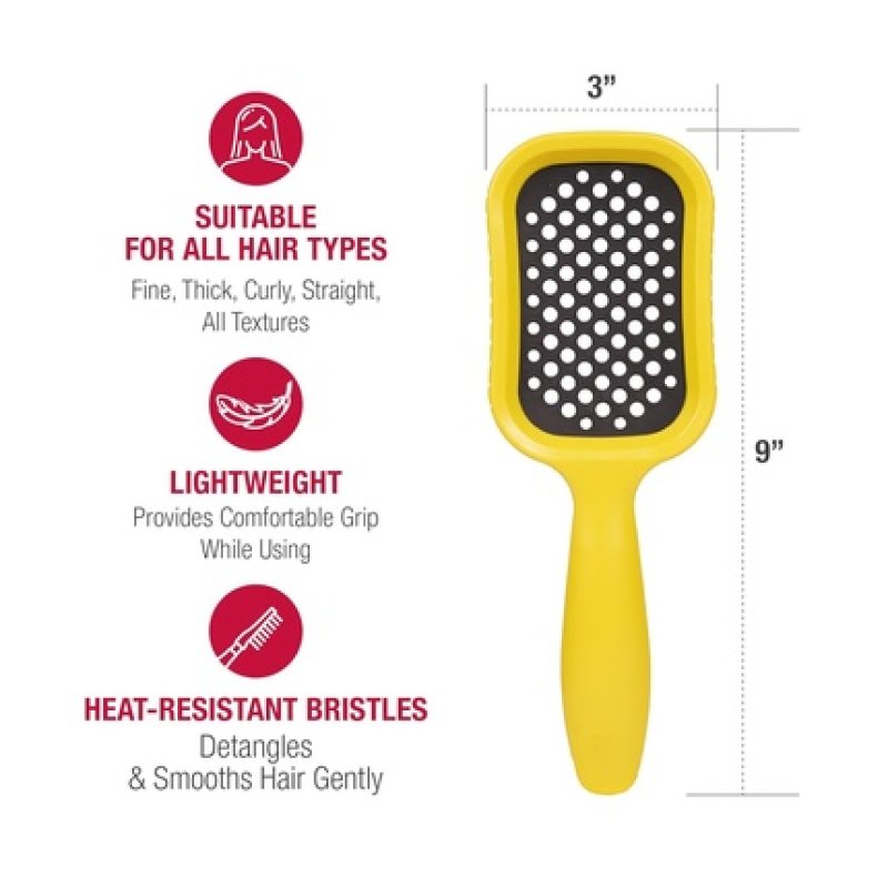 Red By Kiss Dry Vent Heat Resistant Hair Brush for Fast Blow Drying
