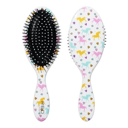 Red By Kiss Designed Paddle Detangler Brush Unicorn