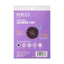 Red By Kiss Kids Reusable Waterproof Shower Cap - Soft Vinyl