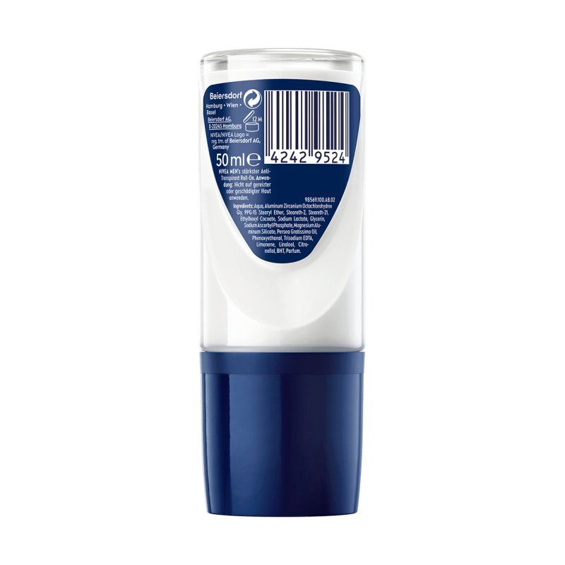 NIVEA Men Derma Dry Control Maximum Hommes Déodorant roll-on 50 ml 1 pièce(s)