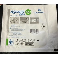 Convatec Aquacel Ag Extra Hydrofiber Dressing 10cm x 10cm