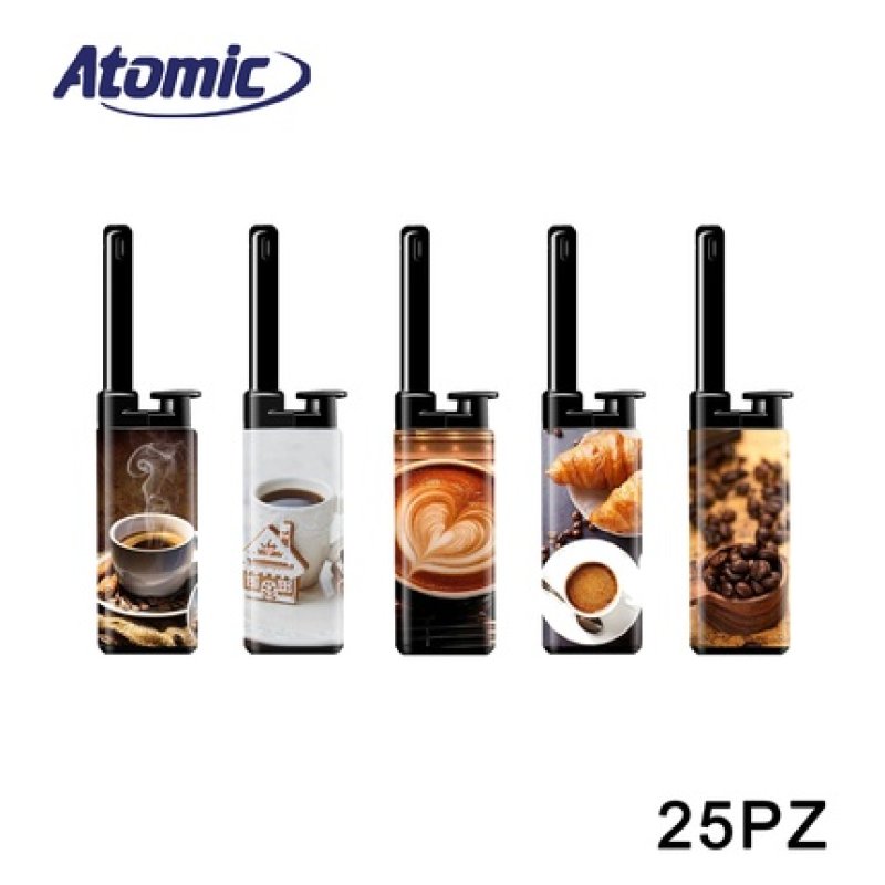 Atomic Mini Barbecue Lighter Julia Coffee Comfort Pack Of 25