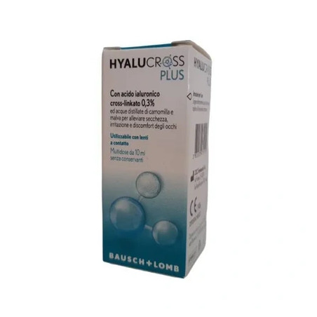Bausch Lomb Hyalucross Plus Eye Drops - 10 Milliliters