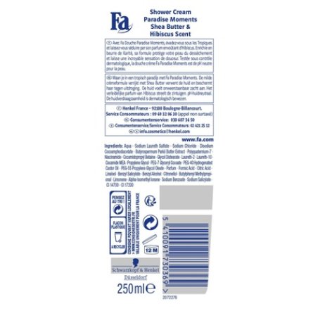 Fa Women Shower Gel Paradise Moments 250ml