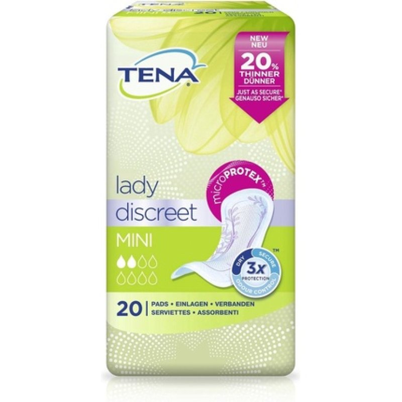 Tena Lady Discreet Mini Bandages 20 Pcs