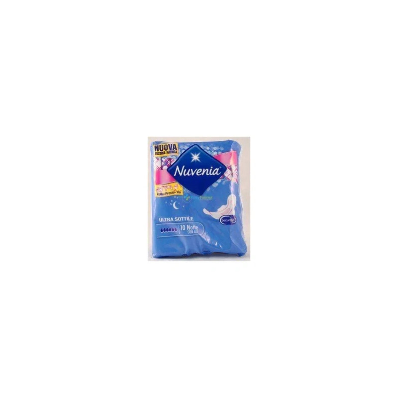 Sca Hygiene Products Ab Nuvenia Ultra Thin Night With Wings 10 Pieces