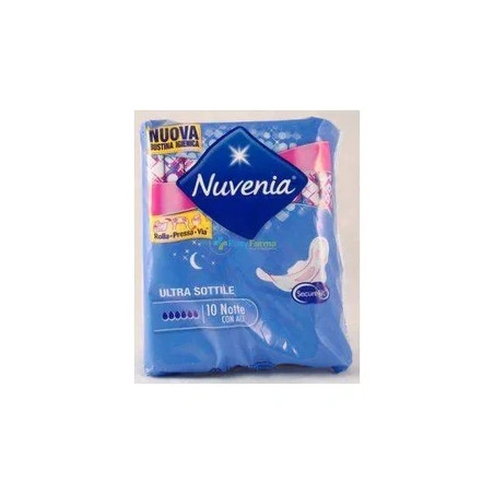 Sca Hygiene Products Ab Nuvenia Ultra Thin Night With Wings 10 Pieces