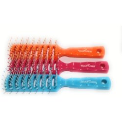 Hair Brush with Plastic Bristles