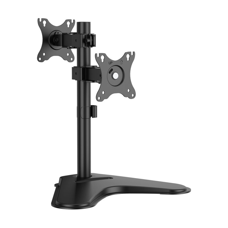 SOPORTE AISENS MESA ECO INCLINABLE ROTABLE 2 MONITORES/POS 8KG 17-32 NEGRO