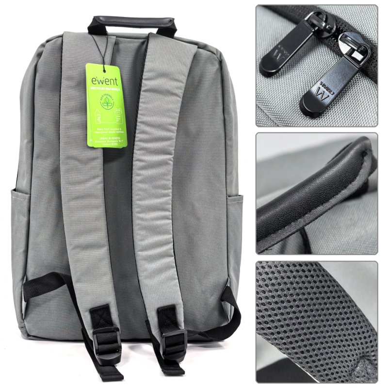 Ewent EW2538 laptop case 40.9 cm (16.1") Backpack Grey