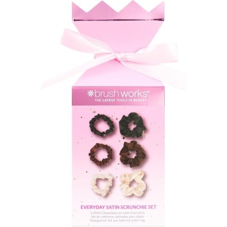 Brushworks Everyday Satin Scrunchie Set