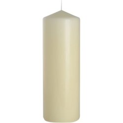 Pillar Candle Beige, Ø 8 X 25cm High, Approx. 160 H Burning Time