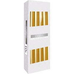 Bispol Tapered Metallic Candles 245/23 Mm - Gold