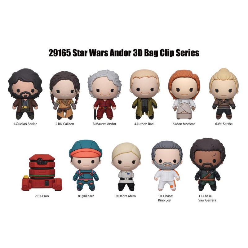 STAR WARS - Andor - 3D Foam Bag Clip (Display 24 Pcs)