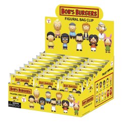 BOB'S BURGERS - Series 1 - 3D Foam Bag Clip (Display 24 Pcs)